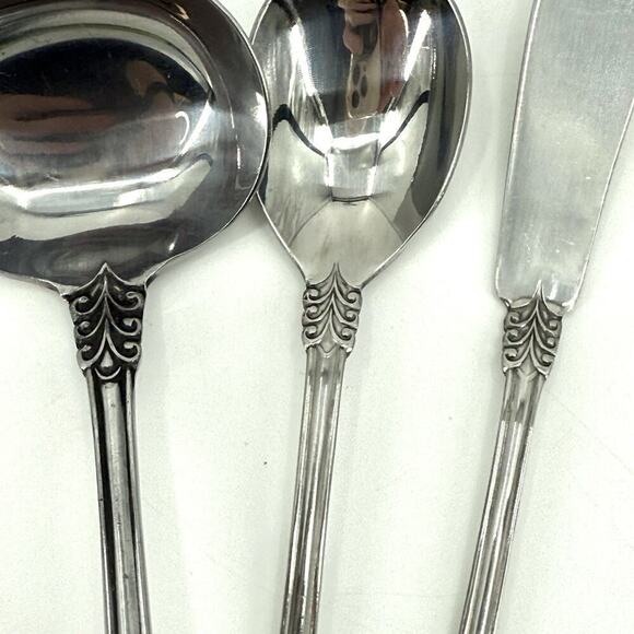 3 Table/Serving Utensils VTG VOISIN FLORAL CONTINENTAL Ladle Butter Knife Spoon - Picture 4 of 13